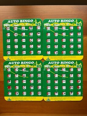Regal Games 2014 Auto Bingo Game Boards